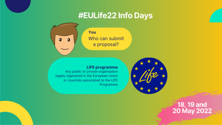 Publication dates of the EU's LIFE 2022 calls