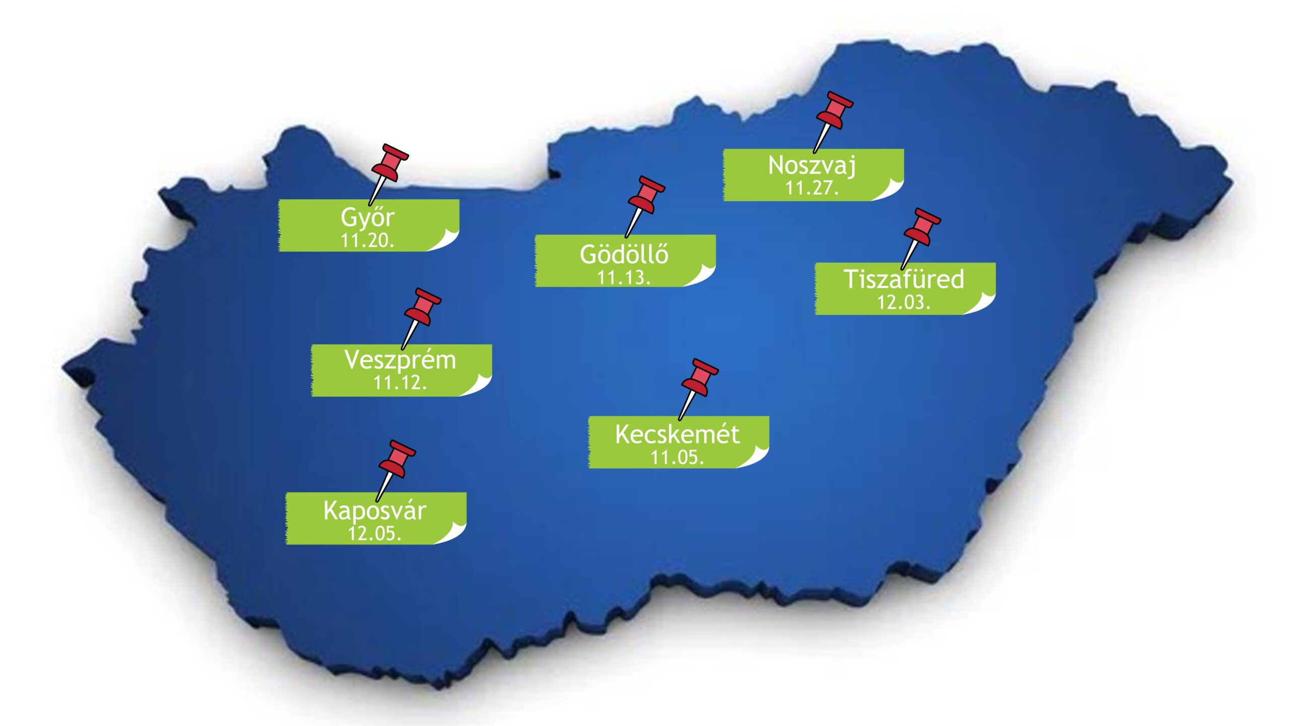 2024 Roadshow térkép